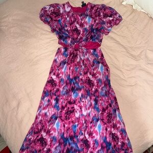 Midi dress with cutouts